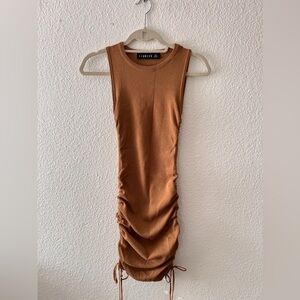 Lioness Military Minds Mini Dress Sculpted Brown Dress